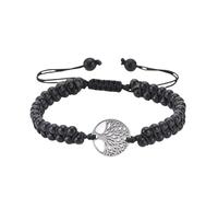 RWGSNB Women Stone Bracelets Tree Of Life Bracelet For Women Men Boho Wrap Layered Frosted Agate Bangles Adjustable Handmade Braided Rope Natural Stone Bangles Reiki Healing Crystal Jewelry Gifts