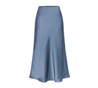 RWGSNB Women'S Satin Skirt Elegant Midi Skirt Elastic High Waist Slit Pencil Skirt Plain Glossy Silky Skirt Ruffle Flowy Swing Long Skirt For Ladies Girls Dusty Blue Xl