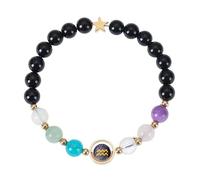 RWGSNB Zodiac Bracelet for Women Men 6 Mm Natural Stone Bracelet Stretch 12 Constellation Beaded Gemstone Bangles Reiki Healing Crystal Jewelry Unique Birthday Gifts Aquarius