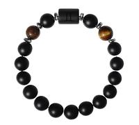 RWGSNB Zodiac Sign Constellation Gemstone Bracelet Premium Matte Black Onyx Stones Bracelet Spirit Protection Crystal Bangles Blessing Birthday Gifts for Women Men Gemini