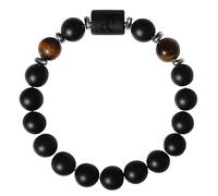 RWGSNB Zodiac Sign Constellation Gemstone Bracelet Premium Matte Black Onyx Stones Bracelet Spirit Protection Crystal Bangles Blessing Birthday Gifts for Women Men Capricorn