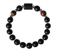 RWGSNB Zodiac Sign Constellation Gemstone Bracelet Premium Matte Black Onyx Stones Bracelet Spirit Protection Crystal Bangles Blessing Birthday Gifts for Women Men Cancer