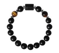 RWGSNB Zodiac Sign Constellation Gemstone Bracelet Premium Matte Black Onyx Stones Bracelet Spirit Protection Crystal Bangles Blessing Birthday Gifts for Women Men Virgo