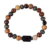 RWGSNB Zodiac Sign Natural Stone Bracelet 12 Constellation 8Mm Beads Gemstone Bracelet Protection Crystal Bangles Lucky Charm Birthday Gifts for Men Women Capricorn