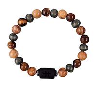 RWGSNB Zodiac Sign Natural Stone Bracelet 12 Constellation 8Mm Beads Gemstone Bracelet Protection Crystal Bangles Lucky Charm Birthday Gifts for Men Women Pisces
