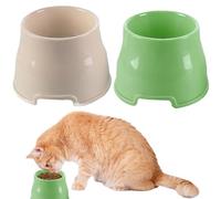 Rwigeboo 2Pcs Elevated Dog Bowls, Non-Slip PP Long Ear Dog Bowl High Capacity Water Containerfor Cocker Spaniels, Beagles, & Long-Eared Breeds