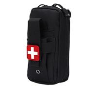 Rwigeboo First Aid Bag Nylon Molle Pouches with Multiple Pockets Emergency Empty First Aid Bag with Snap Straps for Outdoor Hiking Camping Climbing Medical