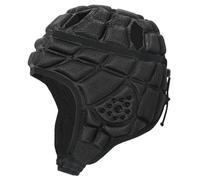Rwigeboo Football Helmet, Soft Shells Flag Football Helmet Adjustable Breathable Padded Soccer Headgear for Youth Kids 7-12 Years Old, Black