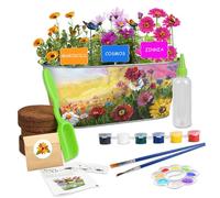 Rwigeboo Kids Gardening Set, Safe & Fun Stimulate Creativity Plant Flower Growth Toddler Gardening Set Birthday Toys Gifts for Girls Boys, No SeedsKids