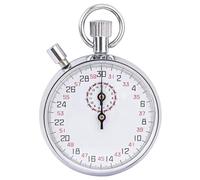 Rwigeboo Mechanical Stopwatch 30s Stainless Steel Analog Stopwatch with Pause Handheld Timer for Running, Training & Experiments