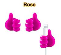 RWLQWEA Mdingbao-Multi-Purpose Hooks Self Adhesive Thumb Hook Multifunction Adhesive Cable Clip Holder Creative Silicone Thumb Wall Hooks for Home Office, Strong Adhesive Wall Hooks(Rose red,2Pcs)