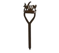 rwnorfolk Rusty Metal Mum On A Spade Garden Decoration, Mothers Day Present, Unique Gift, Pot Decor, Gardening Statue, Art, Feature, Display