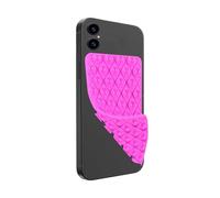 Rwotlls Silicone Double-Sided Suction Cup Phone Case Detachable Mount, Hands-Free Strong Grip Holder Stand for Selfies and Videos (Rose)