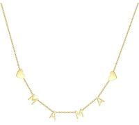 RWQIAN Gold MAMA Necklace for Women Gifts for New Mom,Moms To Be Necklace Gift for First Mother's Day Mom's Birthday Expecting mama Gifts 45cm