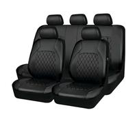 RWQZEOJO Car Seat Covers, For Renault Clio 4 2014-2019 Waterproof PU Leather Seat Covers Airbag Compatible,Seat Protectors Set Interior Protector Accessories,B
