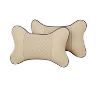 RWQZEOJO For Jeep Grand Cherokee 2011-2023 Car Neck Pillow, 2 Pack Breathable Leather Car Headrest Cushion, Seat headrestErgonomic Bone Curved Neck Support for Driving,C