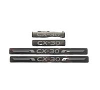 RWRAPS 4Pcs Stainless Steel Car Door Sill Scuff Plate Guard Sills for Mazda CX-30 CX30 2020-2024, Automotive Door Entry Guard Protector Trim