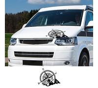 RWRAPS Car Stickers Camper Van Compass Graphics Vinyl Decals,Fit for VW Transporter T4 T5 T6 Multivan Caravelle Accessories