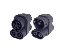 RWRAPS EV Charger Adapter, CCS1 to CCS2, Overcurrent Protection, 1000V 250A, Convenient for European Standard Vehicle