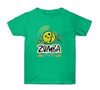 RWRAPS Women's Zumba T-Shirt Graphic Printed Short Sleeves Casual Workout Top Round Neck for Zumba Dance Yoga Fitness Training