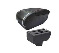 RWRPQEDEXM For Geely For MK GC6 Car Armrest Box Central Storage Box King Kong Retrofit With USB Accessories Center Console Armrest(E red line 9USB)
