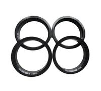 RWRPQEDEXM Hubcentric Wheel Spacers 69.1-54.1/56.1/57.1/60.1/63.4/64.1/65.1/66.6/67.1mm Black Plastic Wheel Hub Centric Rings Car Hub Rings Tire Spacers(69.1-65.1mm-4PCS)