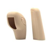 RWRPQEDEXM Shifter Lever Stick for Fiesta for Focus for Mondeo Car Silicone Gear Knob Cover Shift Knob Grips Cover Shift Lever Decoration(Beige Set)