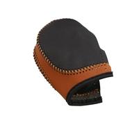 RWRPQEDEXM Shifter Lever Stick for Koleos for Talisman for Megane for Captur for Clio for Scenic for Kadjar Leather Car at Gear Shift Knob Cover(Brown)