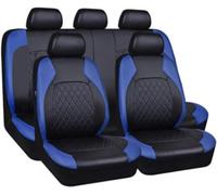 RWTECH Car Seat Covers Auto Car Seat Covers Universal Set for Dacia Dokker/Duster Van/Logan/Logan MCV Fiskal Stepway/Nova/Supernova/Sandero/Sandero Stepway Car Accessories, Black Blue