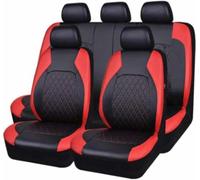 RWTECH Car Seat Covers Universal Full Set Accessories for Ford kuga 2019-2023 Waterproof Leather,Black red