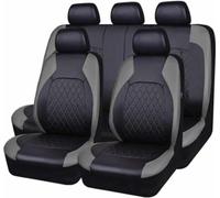 RWTECH Car Seat Covers Universal Full Set Accessories for KIA NIRO 2017-2022 Waterproof Leather,Black gray