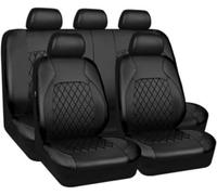 RWTECH Car Seat Covers Universal Set for Dacia Dokker/Duster Van/Logan/Logan MCV Fiskal Stepway/Nova/Supernova/Sandero/Sandero Stepway Car Accessories, All Black