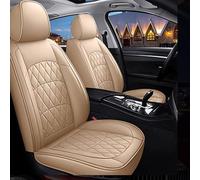 RWTECH Car Seat Covers Universal Set for Nissan Qashqai, +2, QX, Serena, Silvia, Skyline, Stagea, Stanza, Sunny, Teana, Terrano, Tiida, Trade, Ur, Vanette Car Accessories, Beige