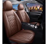 RWTECH Car Seat Covers Universal Set for Nissan Qashqai, +2, QX, Serena, Silvia, Skyline, Stagea, Stanza, Sunny, Teana, Terrano, Tiida, Trade, Ur, Vanette Car Accessories, Brown