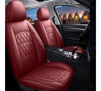 RWTECH Car Seat Covers Universal Set for Nissan Qashqai, +2, QX, Serena, Silvia, Skyline, Stagea, Stanza, Sunny, Teana, Terrano, Tiida, Trade, Ur, Vanette Car Accessories, Red