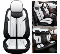 RWTECH Car Seat Covers Universal Set for Peugeot 508 GT RXH Sport / 508 GT Touring / 508/508 SW Car Accessories, White