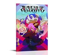 RWTWQGEQWGR Concrete Revolutio Anime Poster Art Wall Decorative Aesthetic Cover Poster Design Painting 24x36inch(60x90cm) Frame-style