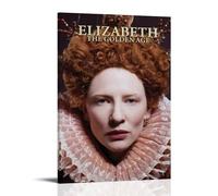 RWTWQGEQWGR Elizabeth The Golden Age Movie Poster Art Wall Decorative Aesthetic Cover Poster Design Painting 24x36inch(60x90cm) Frame-style