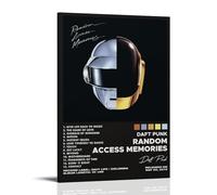 RWTWQGEQWGR Random Access Memories by Daft Punk Album Poster Art Wall Decorative Aesthetic Cover Poster Design Painting 12x18inch(30x45cm) Frame-style