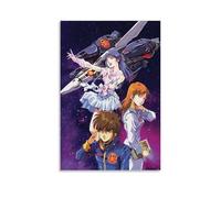 RWTWQGEQWGR The Super Dimension Fortress Macross Poster Art Wall Decorative Aesthetic Cover Poster Design Painting 12x18inch(30x45cm) Unframe-style