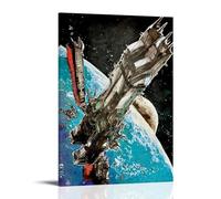 RWTWQGEQWGR The Super Dimension Fortress Macross Poster Art Wall Decorative Aesthetic Cover Poster Design Painting 08x12inch(20x30cm) Frame-style