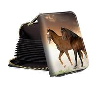 RWUTYTIUL Accordion Card Cases Holder with Zipper, Business CardHolder Organizer for Purse, Slim Leather RFID Wallet tarjetero Case for Credit Cards, ID Cards, Travel Accessories Women Men, Draft