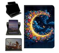 RWUTYTIUL Case for iPad Air 5th/4th Gen 2022/2020 10.9"/iPad Pro 11" (4th/3rd/2nd/1st Gen), 360 Degree Rotating Stand with Multi-Angle Vertical Shockproof Shell for Women Men, Dark Clouds Moon