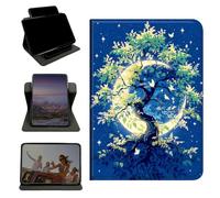 RWUTYTIUL Case for iPad Air 5th/4th Gen 2022/2020 10.9"/iPad Pro 11" (4th/3rd/2nd/1st Gen), 360 Degree Rotating Stand with Multi-Angle Vertical Shockproof Shell for Women Men, Moon Green Tree