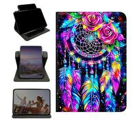 RWUTYTIUL Case for iPad mini 7 A17 Pro 7th Gen 2024/iPad Mini 6 2021 6th Gen 8.3", 360 Degree Rotating Stand with Multi-Angle Vertical Shockproof Shell for Women Men, Artistic Dreamcatcher