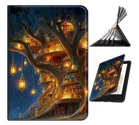RWUTYTIUL Case for iPad Pro 11 Inch 4th/3rd/2nd/1st Generation 2022/2021/2020/2018, Slim PU Leather Smart Cover with Multi-Angle Anti-Slip Stand [Auto Wake/Sleep] Shell for Women Men, Lantern Village