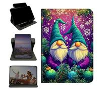 RWUTYTIUL Case for iPad Pro 11 Inch M5 2025 6th Gen/M4 2024 5th Generation, 360 Degree Rotating Stand with Multi-Angle Vertical Shockproof Protective Shell for Women Men, Hat Snowflake Old Man
