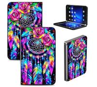 RWUTYTIUL Case for Microsoft Surface Duo 2020 8.1", Minimalist Ultra Slim Durable Hard PC Protective Phone Fold Cover for Women Men, Artistic Dreamcatcher