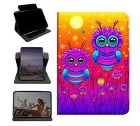 RWUTYTIUL Case for Samsung Galaxy Tab A 8.0" 2017 SM-T380/T385, 360 Degree Rotating Stand with Multi-Angle Vertical & Horizontal Viewing Shockproof Protective Shell for Women Men, Honey Sunset