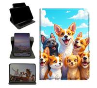 RWUTYTIUL Case for Samsung Galaxy Tab S11 Ultra 2025 14.6" SM-X930/X936, 360 Degree Rotating Stand with Multi-Angle Vertical & Horizontal Viewing Shockproof Shell for Women Men, Blue Sky Seven